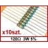 120R 3W 5% Resistor YAGEO PNP300JR-73-120R _ [20pcs]